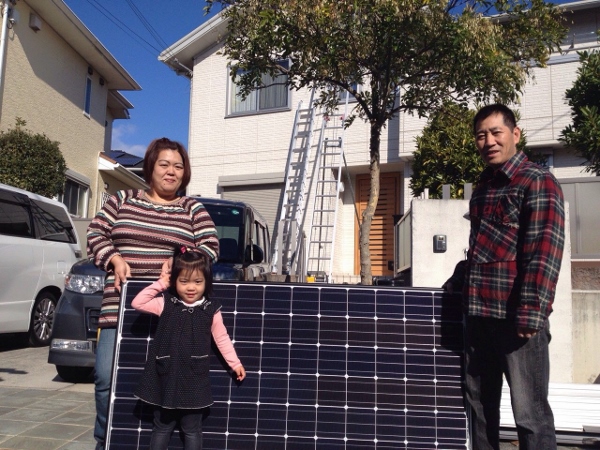 三田市　O様邸にて太陽光取り付け工事を行いました。