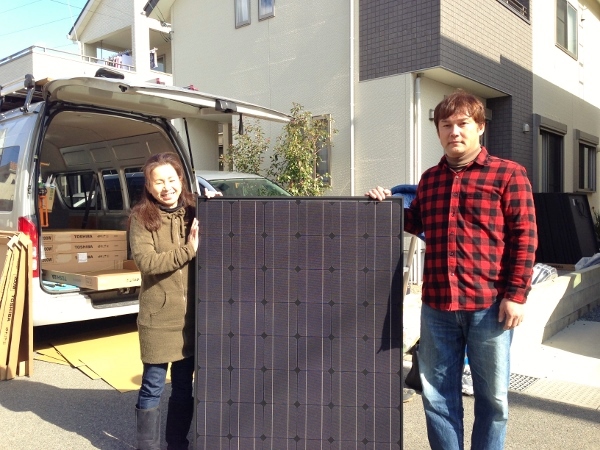 神戸市　T様邸にて太陽光取り付け工事を行いました。